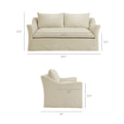 Modway Somerset 70" Linen Blend Slipcovered Loveseat