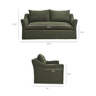 Modway Somerset 70" Linen Blend Slipcovered Loveseat