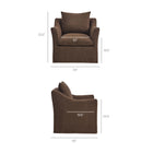 Modway Somerset Linen Blend Slipcovered Armchair