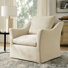 Modway Somerset Linen Blend Slipcovered Armchair