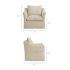 Modway Somerset Linen Blend Slipcovered Armchair