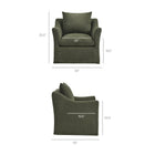 Modway Somerset Linen Blend Slipcovered Armchair
