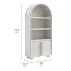Modway Bellamy Tall Arched Display Cabinet Bookcase