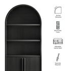 Modway Bellamy Tall Arched Display Cabinet Bookcase