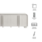 Modway Bellamy Curved 4-Door Sideboard Cabinet
