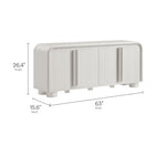 Modway Bellamy Curved 4-Door Sideboard Cabinet