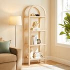 Modway Vexley 72 Inch Tall Narrow Arched Bookshelf