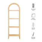 Modway Vexley 72 Inch Tall Narrow Arched Bookshelf