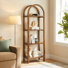 Modway Vexley 72 Inch Tall Narrow Arched Bookshelf