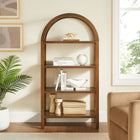 Modway Vexley 60 Inch Arched Bookshelf