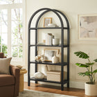 Modway Vexley 72 Inch Large Arched Bookshelf