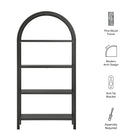 Modway Vexley 72 Inch Large Arched Bookshelf