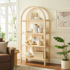 Modway Vexley 72 Inch Large Arched Bookshelf