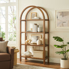 Modway Vexley 72 Inch Large Arched Bookshelf