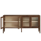 Modway Nell 72" Glass Door Sideboard Storage Display Cabinet