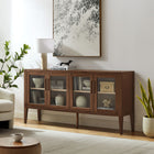 Modway Nell 72" Glass Door Sideboard Storage Display Cabinet