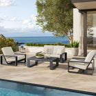 Modway Lirienne 4-Piece Outdoor Patio Aluminum Furniture Set
