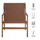 Modway Sonora Leather Sling Chair