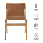 Modway Sonora Leather Dining Side Chair