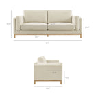 Modway Roscoe 81 inch Fabric Sofa