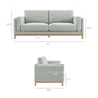 Modway Roscoe 81 inch Fabric Sofa