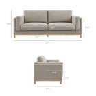 Modway Roscoe 81 inch Fabric Sofa