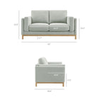 Modway Roscoe 63 inch Fabric Loveseat