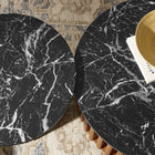 Modway Fortitude Round Faux Marble Top Nesting Coffee Table Set