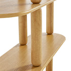 Modway Arcus 4-Tier Oval Wood Bookshelf