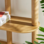 Modway Arcus 4-Tier Oval Wood Bookshelf