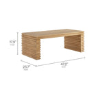 Modway Canto Rectangular Stacked Design Coffee Table