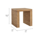 Modway Canto Square 24" Stacked Design End Table