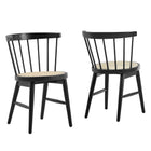 Modway Lykke Curved Spindle Back Dining Chairs Set of 2  