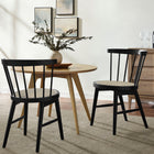 Modway Lykke Curved Spindle Back Dining Chairs Set of 2