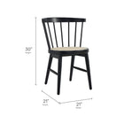 Modway Lykke Curved Spindle Back Dining Chairs Set of 2
