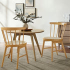 Modway Lykke Curved Spindle Back Dining Chairs Set of 2