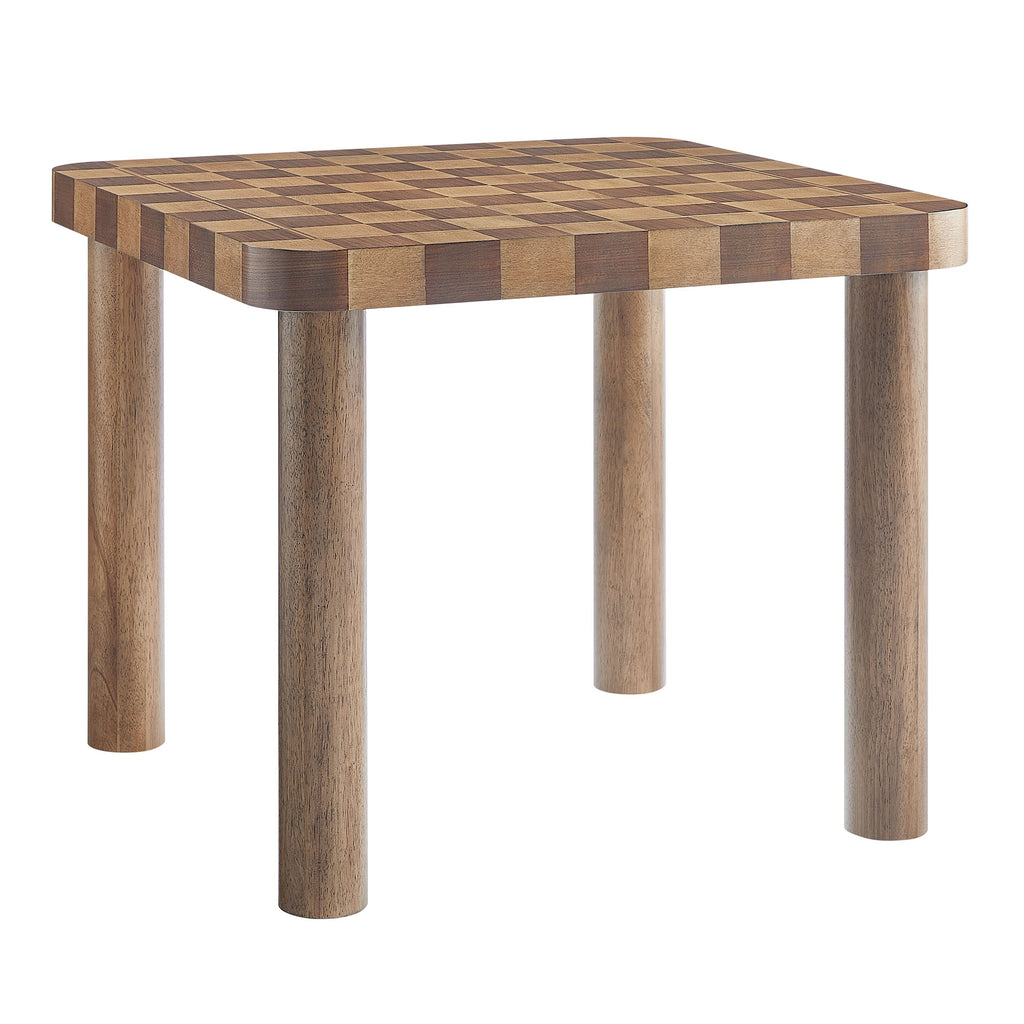 Modway Oscar 36 Inch Square Checkered Dining Table  