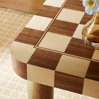 Modway Oscar 36 Inch Square Checkered Dining Table