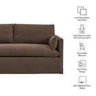Modway Wellfleet Slipcovered Linen-Blend Loveseat