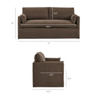 Modway Wellfleet Slipcovered Linen-Blend Loveseat