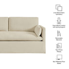 Modway Wellfleet Slipcovered Linen-Blend Loveseat
