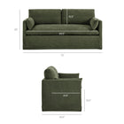 Modway Wellfleet Slipcovered Linen-Blend Loveseat