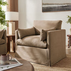 Modway Wellfleet Slipcovered Linen-Blend Armchair