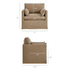 Modway Wellfleet Slipcovered Linen-Blend Armchair