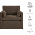 Modway Wellfleet Slipcovered Linen-Blend Armchair