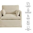 Modway Wellfleet Slipcovered Linen-Blend Armchair