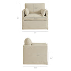 Modway Wellfleet Slipcovered Linen-Blend Armchair