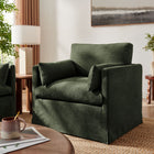 Modway Wellfleet Slipcovered Linen-Blend Armchair