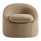Modway Sadie Slipcovered Linen-Blend Round Accent Chair