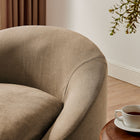 Modway Sadie Slipcovered Linen-Blend Round Accent Chair